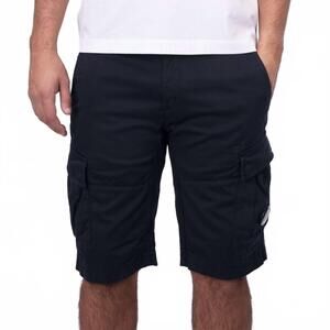 NEW C.P. COMPANY bermuda cargo shorts in total eclipse